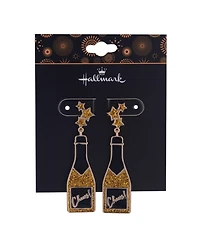Hallmark Champagne Bottle Earrings
