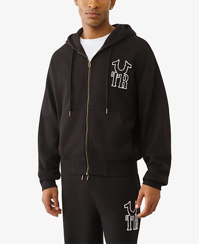 True Religion Men's Cinched Waist Long-Sleeve Hoodie