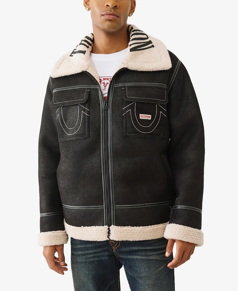 True Religion Men's Zip-Front Jacket