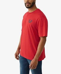 True Religion Men's Short-Sleeve Horseshoe Logo T-Shirt