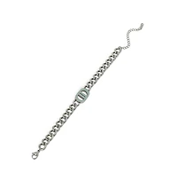 Women's The Curved-Link Chain Bracelet - Metallic Silver