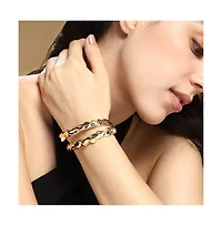 Women's The Crumple-Wrap Cuff Bracelet - California Gold