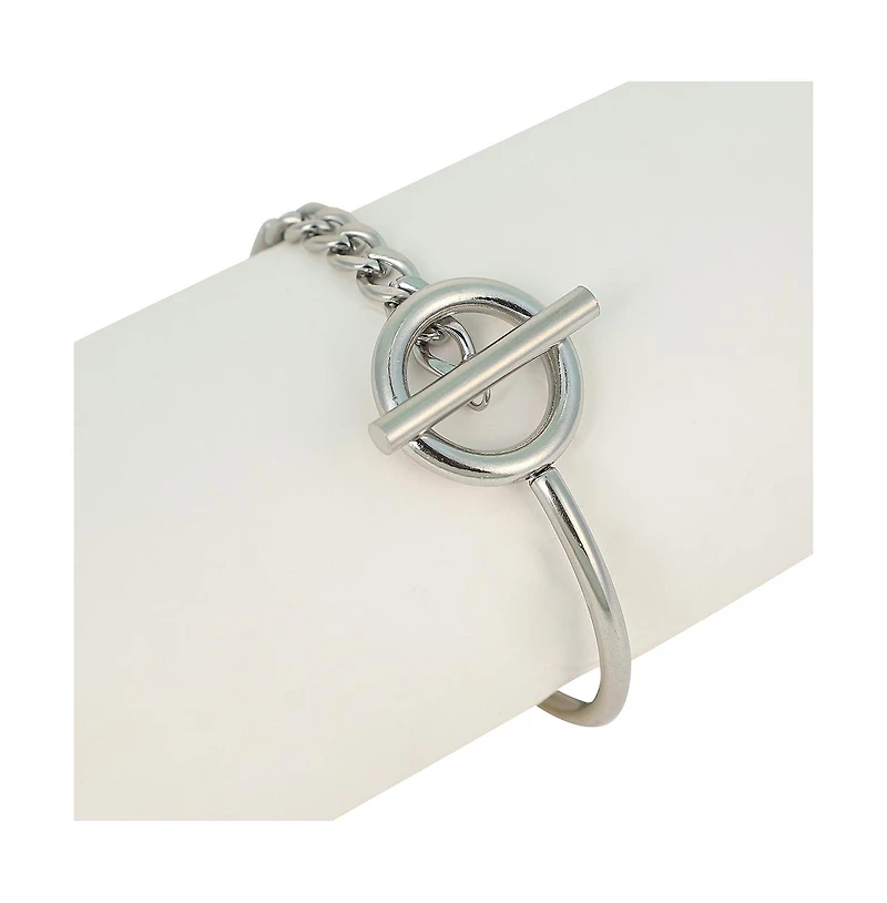 Women's The Interlock-Bar Chain Bracelet - Metallic Silver