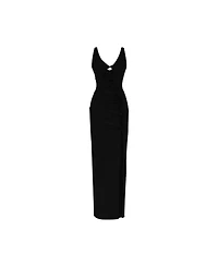 Jendue Us Women's Sara Dress - Elegant Cut-Out Maxi | Event Wear