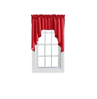 Ellis Stacey 3" Rod Pocket High Quality Fabric Solid Color Window Lined Swag Set 126"x36