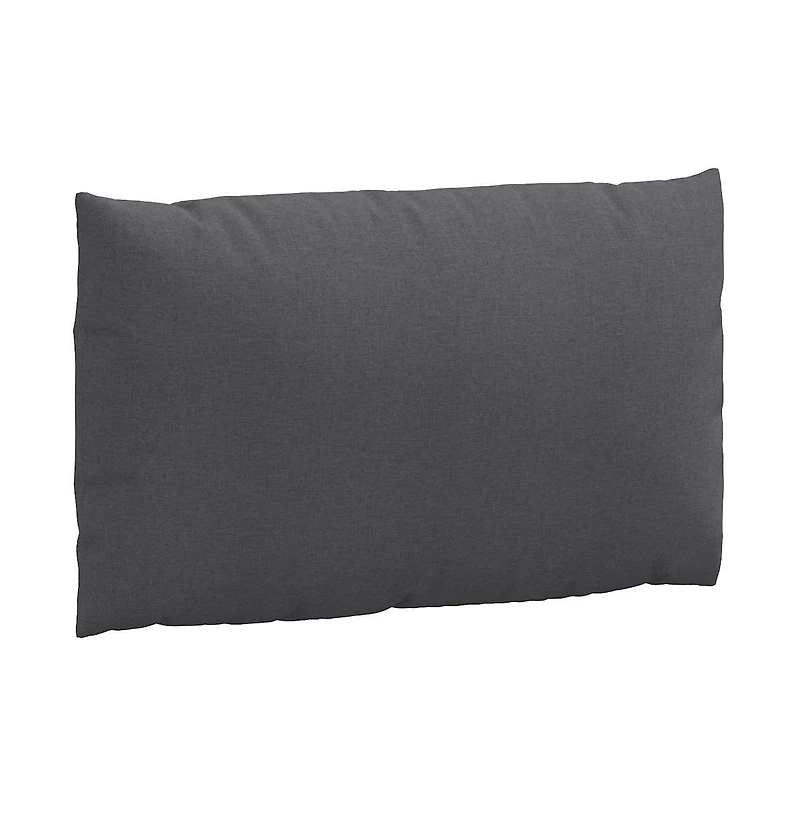 vidaXL Pallet Cushion Melange Anthracite Foam fiber and polyester
