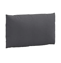 vidaXL Pallet Cushion Melange Anthracite Foam fiber and polyester