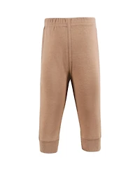 Hudson Baby Toddler Boys Cotton Pants and Leggings, Beige Safari Scene