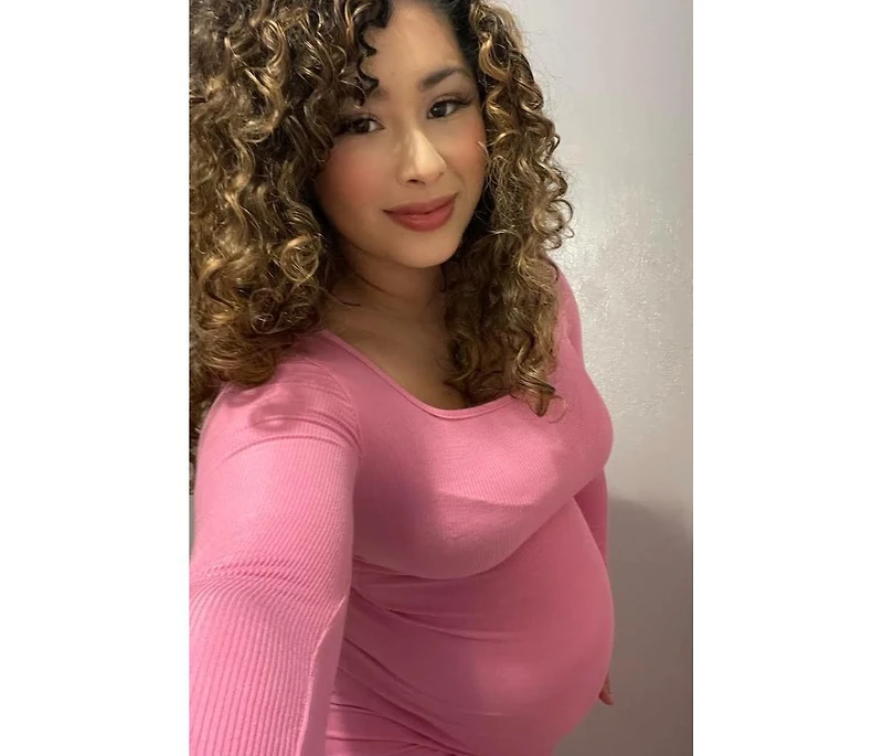 Pinkblush Black Ribbed Long Sleeve Square Neck Maternity Maxi Dress