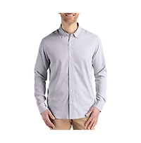 Cutter & Buck Men's Pinstripe Long Sleeve Dress Shirt