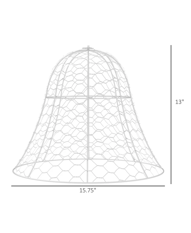 Outsunny 6 Pack Garden Chicken Wire Cloche, Animal Plant Protectors