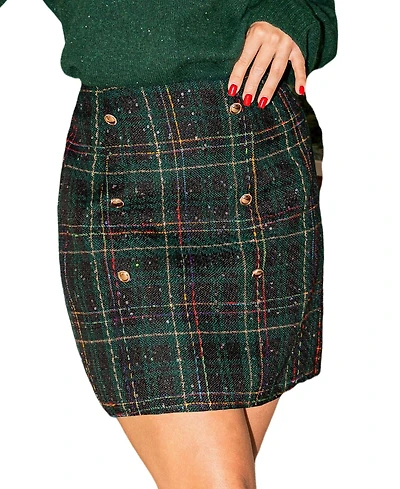 Cupshe Women's Encore Plaid Mini Skirt