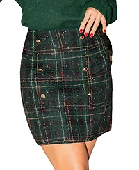Cupshe Women's Encore Plaid Mini Skirt