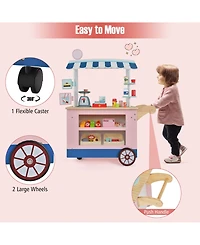 Sugift Toy Cart Play Set with Pos Machine and Lovely Scale