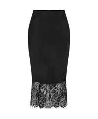 City Chic Women's Lace Hem Fay Skirt