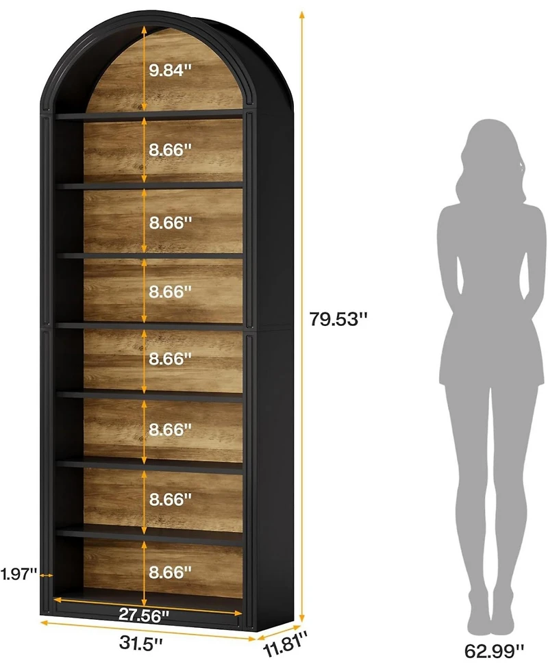Tribesigns Shoe Storage Cabinet, 8-Tier Tall Organizer Cabinet