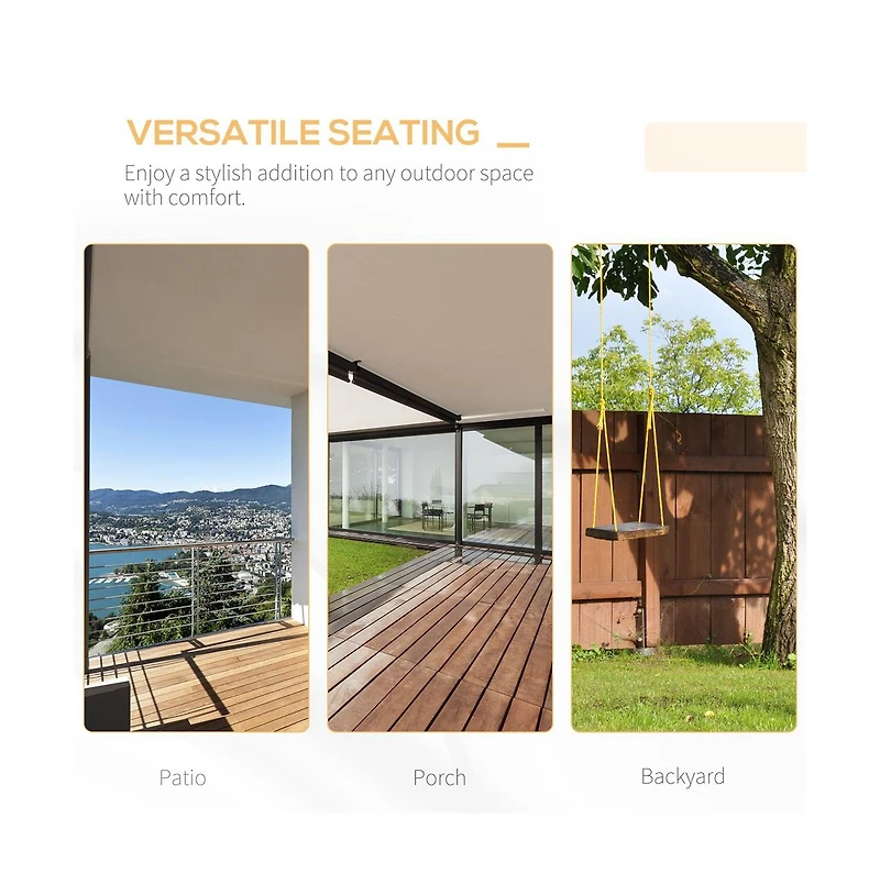 Slickblue Hanging Patio Swing for Relaxing Outdoors in Garden