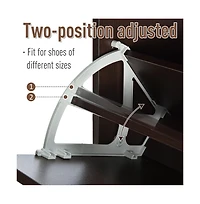 Slickblue Shoe Storage Cabinet with Drawers and Adjustable Design