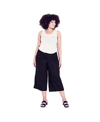 Avenue Women's Wide Leg Crop Pant