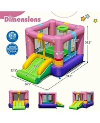 Sugift Bouncy Castle with Jumping Area and 520W Blower