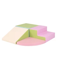 Sugift 4-Piece Climb and Crawl Foam Block Play Set for Infant Baby-Pink