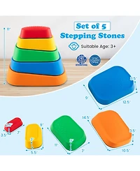Stepping Stone for Kids 5Pcs Non-Slip Toddler River Stone Set