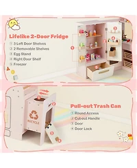 Mecale Corner Play Kitchen with Lights and Sounds for Ages 3+