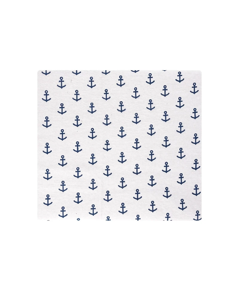 Hudson Baby Cotton Flannel Receiving Blankets 4-Pack, Sea Friends