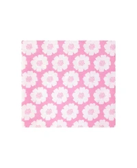 Hudson Baby Infant Girls Cotton Flannel Receiving Blankets 4-Pack, Pink Daisies, One Size