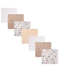 Hudson Baby Cotton Flannel Receiving Blankets 7-Pack Bundle, Safari Friends , One Size