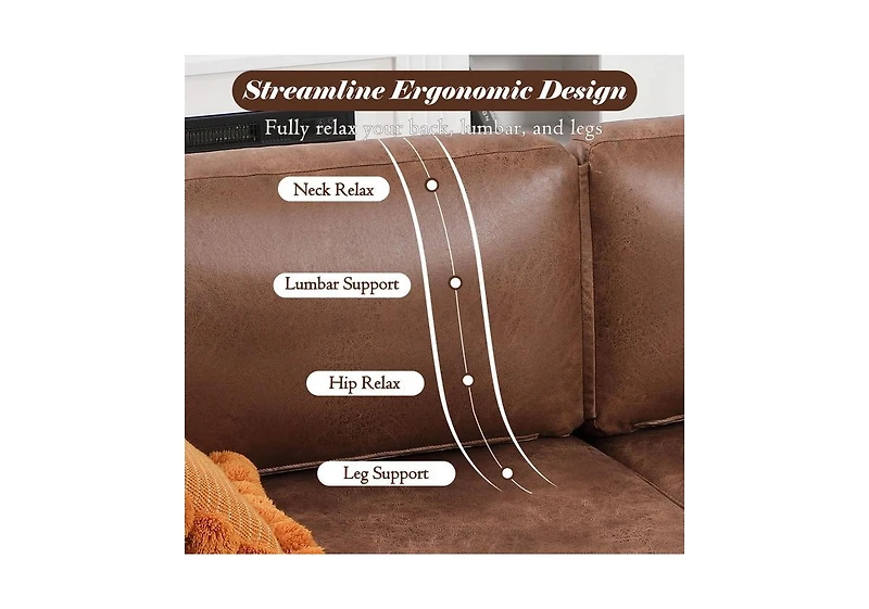 Aecojoy 79" Couch for Living Room, 3 Seat Sofa Livingroom