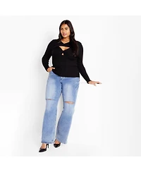 City Chic Women's Kaleigh Knit Sweater