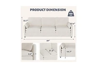 Aecojoy 89" Sofa Couch for Living Room