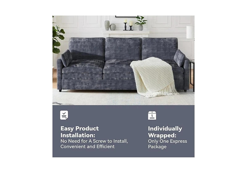 Aecojoy 89" Sofa Couch for Living Room