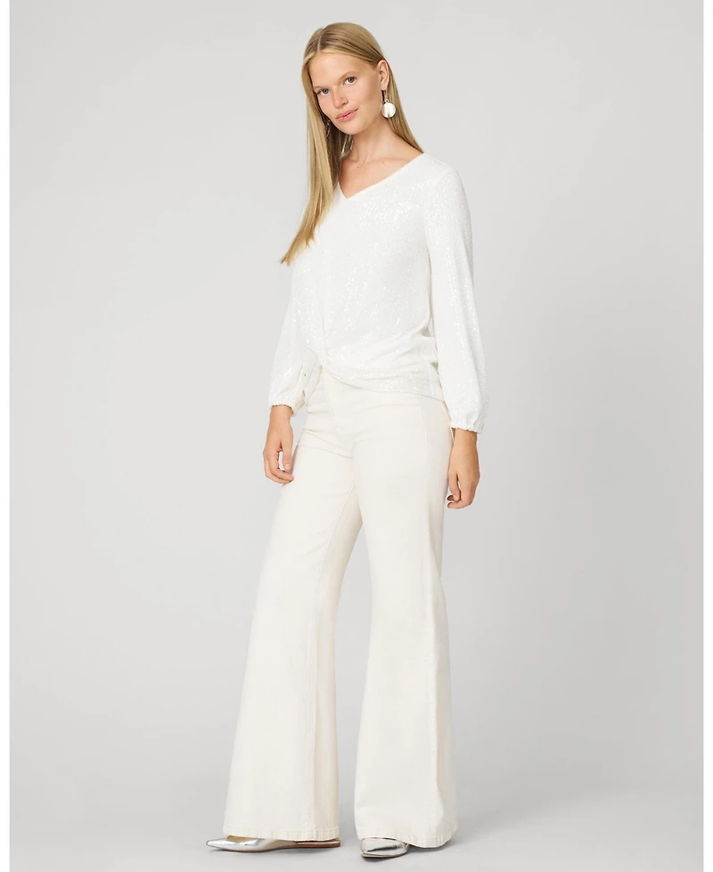 Cable & Gauge Women's Bubble Hem Jogger Set