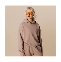 Ocio Women's Organic Cotton Teddy Oversized Hoodie