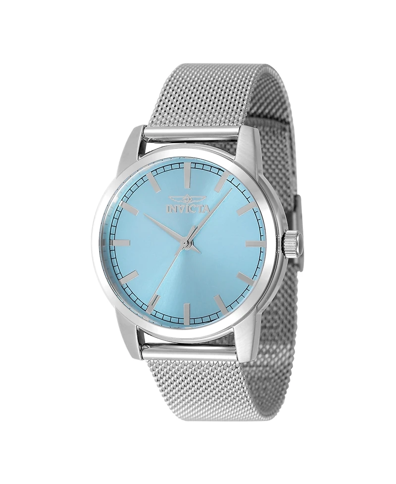 Invicta Women's Celestial Quartz Watch Light Blue Strap Round Dial 34mm Diameter