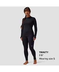 Backcountry Women's Cedars Rws Merino Lt-Wt Baselayer Crew Top Lightweight Long Underwear Tops