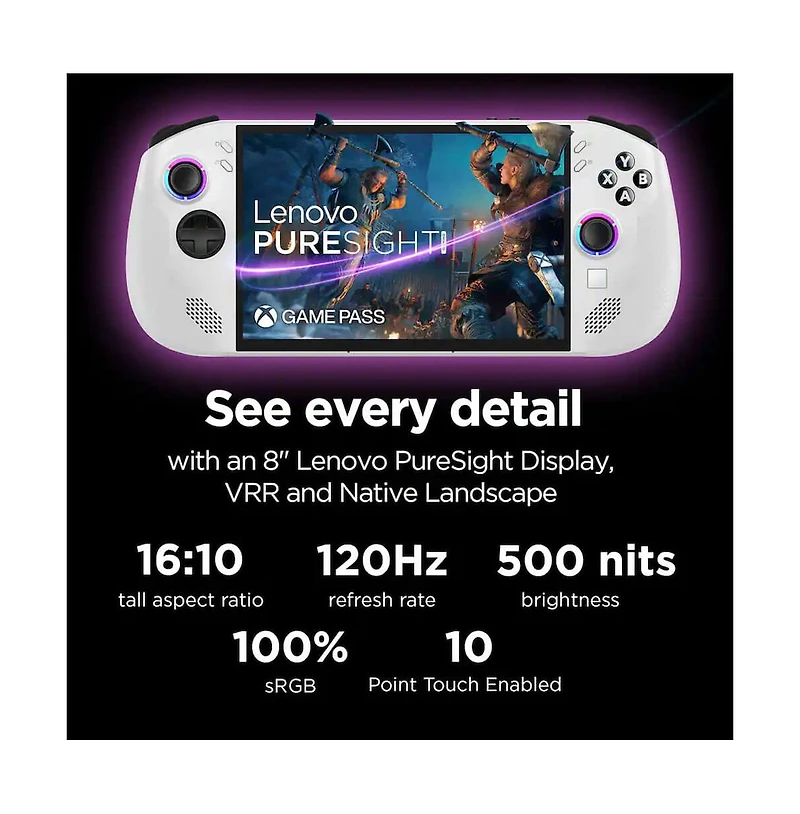 Legion Go S 8" Gaming Handheld Amd Ryzen Z1 Extreme 32GB Ram 1TB Ssd 120Hz - Glacier White