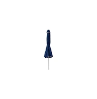 Meridian Furniture Amalfi Navy Patio Umbrella with Cream Piping, Fabric Canopy, Stylish Outdoor Shade for Deck or Garden