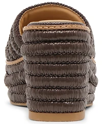 Dolce Vita Women's Throne Platform Raffia Wedge Sandals