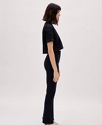 Pcfg Women's Cotton Stitch Detail Cropped T-Shirt