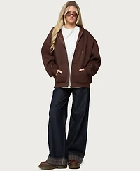 Edikted Women's Polyester Cotton Elvie Oversized Hoodie