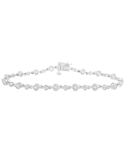 Wrapped Love Diamond Bezel Tennis Bracelet (1 ct. t.w.) 14k Gold, Exclusively at Macy's