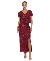 Muse Women's Textured V-Neck Top