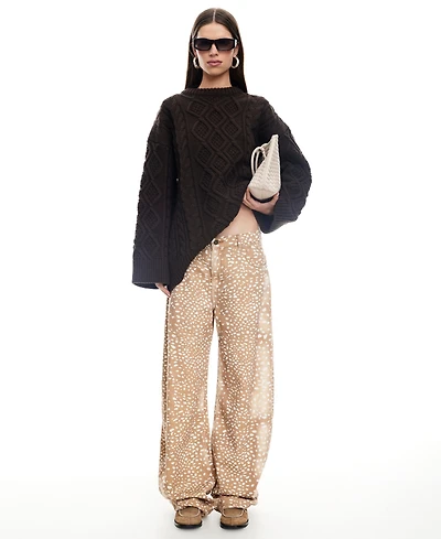 Lioness Women's Horseshoe Front Zip Jeans