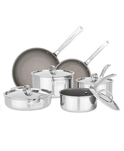 Viking Pure Glide Stainless Steel 10-Pc. Cookware Set