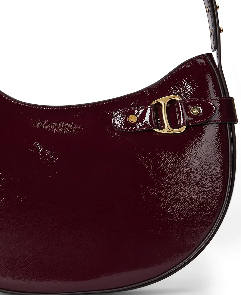 Lauren Ralph Lauren Crinkle Patent Leather Tasha Shoulder Bag