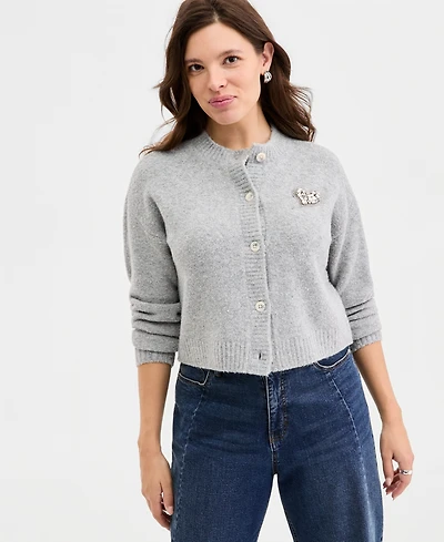 On 34th Women's Embellished Heart Cardigan Sweater, Macy's Exclusive