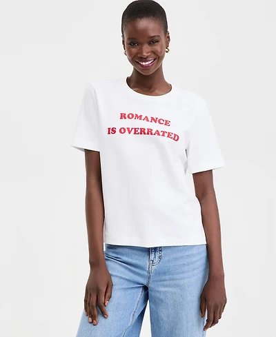 On 34th Women's Knit Romance Is Overrated T-Shirt, Macy's Exclusive